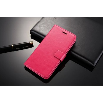 Глянцевый чехол портмоне подставка с защелкой для Xiaomi RedMi 3 Розовый