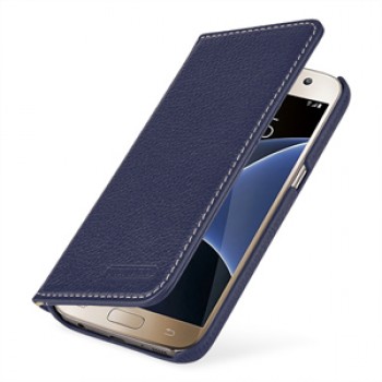 Кожаный чехол портмоне (нат. кожа) для Samsung Galaxy S7