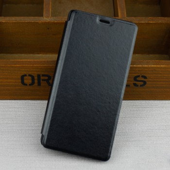 Чехол флип подставка на пластиковой основе для Samsung Galaxy J3 (2016) Черный