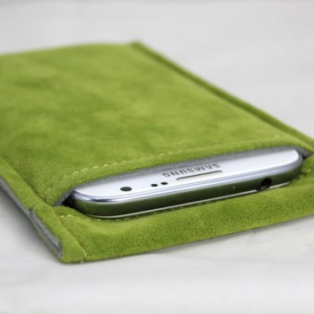 Бархатный мешок для Microsoft Lumia 640 Зеленый
