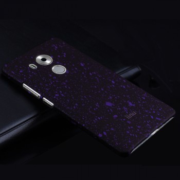 Пластиковый матовый дизайнерский чехол с голографическим принтом Звезды для Huawei Mate 8 Фиолетовый