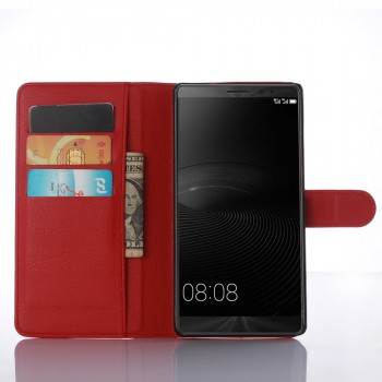 Чехол портмоне подставка на силиконовой основе с магнитной защелкой для Huawei Mate 8 Красный