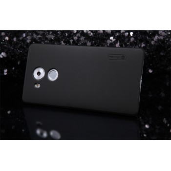 Пластиковый матовый нескользящий премиум чехол для Huawei Mate 8 Черный