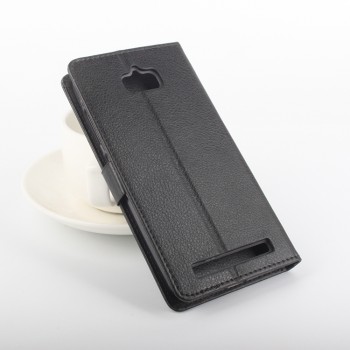 Чехол портмоне подставка на силиконовой основе с магнитной защелкой для ASUS ZenFone Max Черный