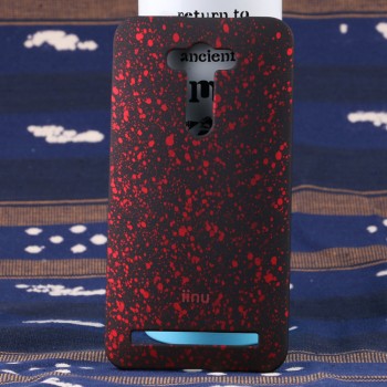 Пластиковый матовый дизайнерский чехол с голографическим принтом Звезды для ASUS Zenfone 2 Laser 5.5 Красный
