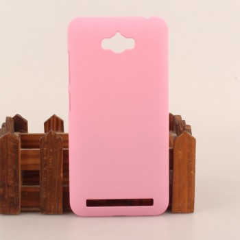 Пластиковый матовый непрозрачный чехол для ASUS ZenFone Max Розовый