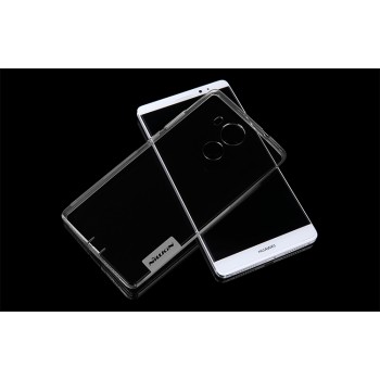 Силиконовый матовый полупрозрачный чехол повышенной защиты для Huawei Mate 8 Серый