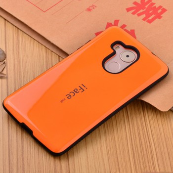Силиконовый эргономичный непрозрачный чехол с нескользящими гранями для Huawei Mate 8 Оранжевый
