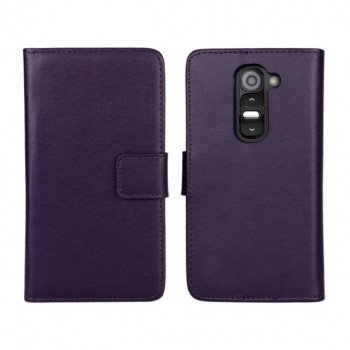 Чехол портмоне с застежкой для LG Optimus G2 mini (d620 d618) Фиолетовый