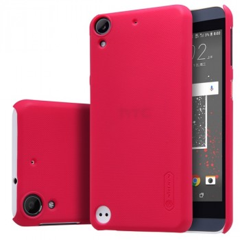 Пластиковый матовый нескользящий премиум чехол для HTC Desire 530/630 Красный