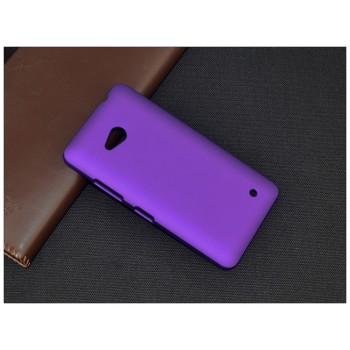 Пластиковый матовый непрозрачный чехол для Microsoft Lumia 640 Фиолетовый