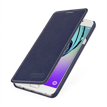 Кожаный чехол горизонтальная книжка (нат. кожа) для Samsung Galaxy A7 (2016)