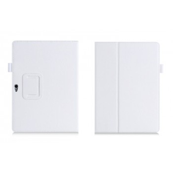 Чехол книжка подставка с рамочной защитой экрана, отделениями для карт и поддержкой кисти для Huawei MediaPad M2 10 Белый