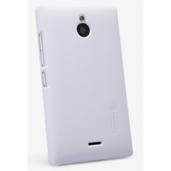 Пластиковый матовый премиум чехол для Nokia X2 Белый