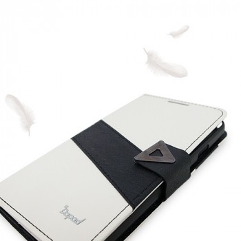 Чехол портмоне подставка с магнитной застежкой серия Triangle Clap для ASUS Padfone E Белый
