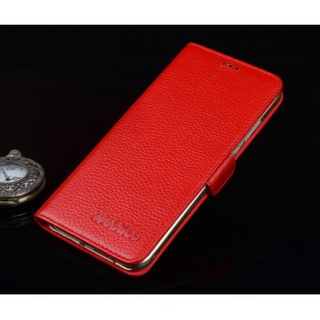 Кожаный чехол портмоне (нат. кожа) для Huawei Honor 4C Pro Красный