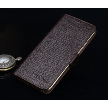 Кожаный чехол портмоне (нат. кожа крокодила) для Huawei Honor 4C Pro