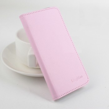 Чехол портмоне подставка на клеевой основе с магнитной застежкой для Umi Iron Pro Розовый