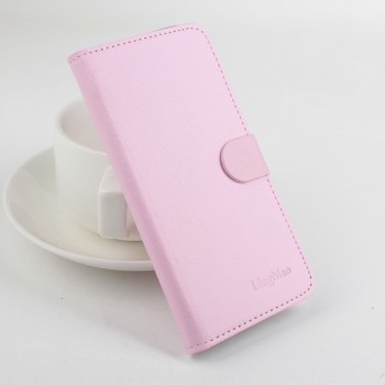 Чехол портмоне подставка на клеевой основе с магнитной застежкой для Umi Rome Розовый