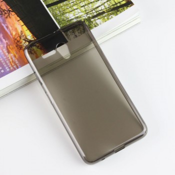 Силиконовый матовый полупрозрачный чехол для Alcatel One Touch POP 3 5.5 Серый