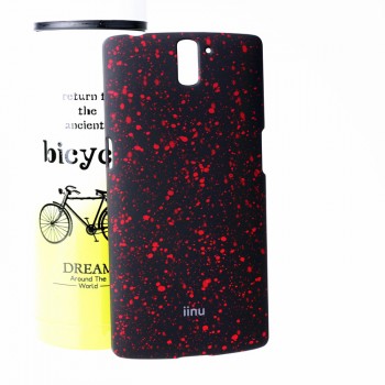 Пластиковый матовый дизайнерский чехол с голографическим принтом Звезды для OnePlus One Красный
