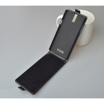 Глянцевый чехол вертикальная книжка на пластиковой основе с магнитной застежкой для OnePlus One