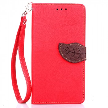 Текстурный чехол портмоне подставка на силиконовой основе с дизайнерской застежкой для OnePlus One Красный
