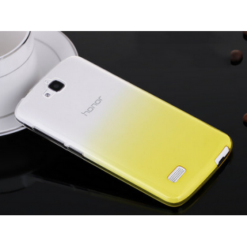 Силиконовый градиентный чехол для Huawei Honor 3C Lite Желтый