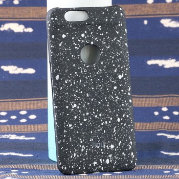 Пластиковый матовый дизайнерский чехол с голографическим принтом Звезды для Google Huawei Nexus 6P Белый