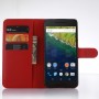 Чехол портмоне подставка с защелкой для Google Huawei Nexus 6P, цвет Голубой