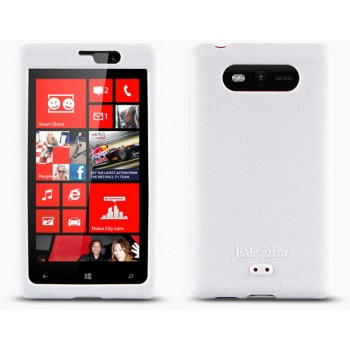 Силиконовый премиум софт-тач чехол для Nokia Lumia 820 Белый