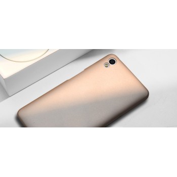 Пластиковый матовый чехол с повышенной шероховатостью для OnePlus X Бежевый