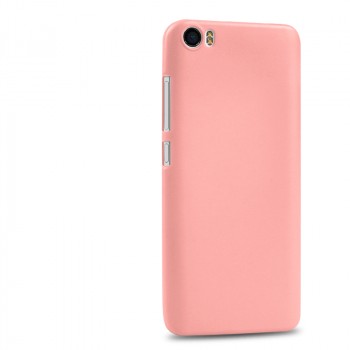 Силиконовый матовый непрозрачный чехол для Xiaomi MI5 Розовый