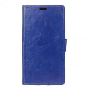 Глянцевый чехол портмоне подставка на силиконовой основе с магнитной защелкой для LG G5 Синий