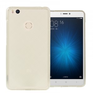 Силиконовый матовый полупрозрачный чехол для Xiaomi Mi4S Белый
