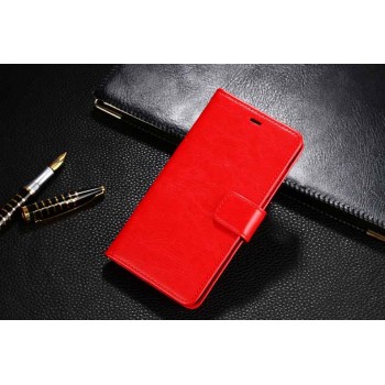 Глянцевый чехол портмоне подставка с защелкой для Xiaomi Mi4S Красный
