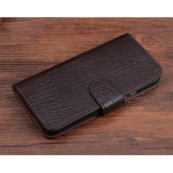 Кожаный чехол портмоне (нат. кожа крокодила) с магнитной застежкой для Xiaomi Mi4S