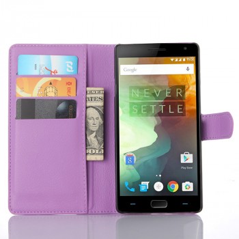 Чехол портмоне подставка с защелкой для OnePlus 2 Фиолетовый