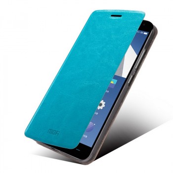 Чехол флип подставка на силиконовой основе водоотталкивающий для OnePlus 2 Голубой
