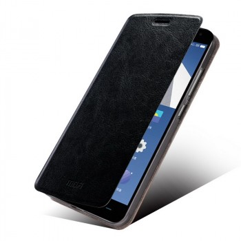 Чехол флип подставка на силиконовой основе водоотталкивающий для OnePlus 2 Черный