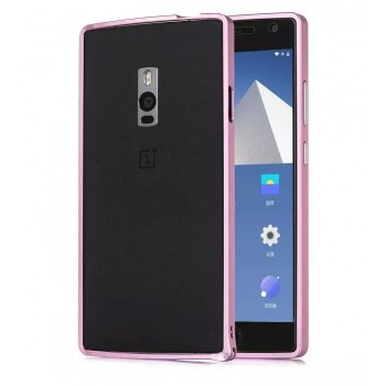 Металлический бампер для OnePlus 2 Розовый