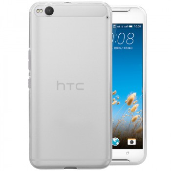 Силиконовый матовый полупрозрачный чехол для HTC One X9 Белый