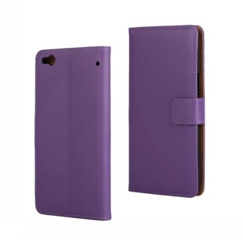 Чехол портмоне подставка с защелкой для HTC One X9 Фиолетовый