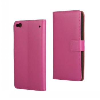 Чехол портмоне подставка с защелкой для HTC One X9 Пурпурный
