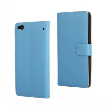 Чехол портмоне подставка с защелкой для HTC One X9 Голубой
