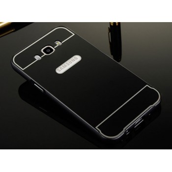 Двухкомпонентный чехол с металлическим бампером и поликарбонатной накладкой для Samsung Galaxy J7 (2016)