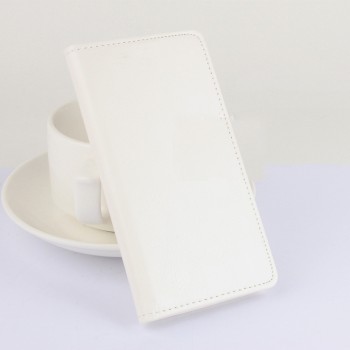 Чехол портмоне подставка на клеевой основе подставка с защелкой для Doogee X6 Белый