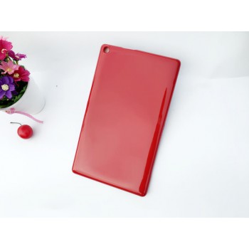 Силиконовый глянцевый непрозрачный чехол для ASUS ZenPad 8 Красный