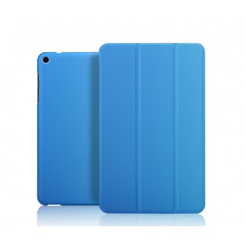Чехол флип подставка сегментарный на поликарбонатной основе для ASUS ZenPad 8 Голубой