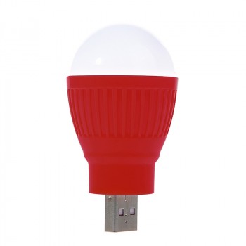 Экстрапортативная USB 2.0 LED-лампа формат Лампочка Красный